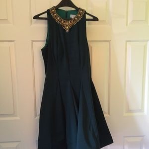 New Ieena for MacDuggal emerald green dress size12